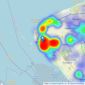 Home Estate Agents - Wirral listings heatmap