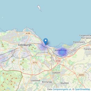 Home Sales - Edinburgh listings heatmap