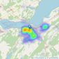 Home Sweet Home - Inverness listings heatmap