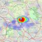 Home4.co.uk - Great Barr listings heatmap