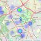 HomeDaze Estate Agents - Manchester listings heatmap