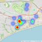 Homes & Steeple - Bournemouth listings heatmap