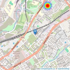 Homes By FEC - Manchester listings heatmap