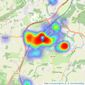 Homes Estate Agents - Petersfield listings heatmap