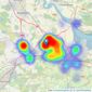 Homes For You - Larbert listings heatmap