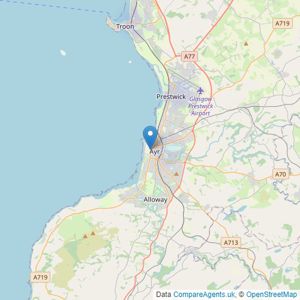 Homesure - Ayrshire listings heatmap