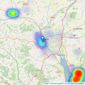 Homewise - Covering Devon listings heatmap