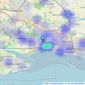 Homewise - Covering Leigh on Sea listings heatmap