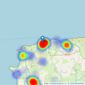 Homewise - Covering North Devon, Somerset and Cornwall listings heatmap