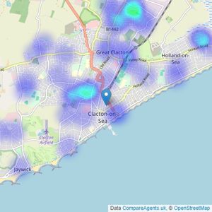 Homewise - Covering Tendring District, Essex listings heatmap