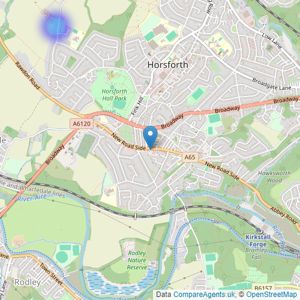 HOP - Horsforth listings heatmap