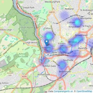 Hopewell - Bristol listings heatmap