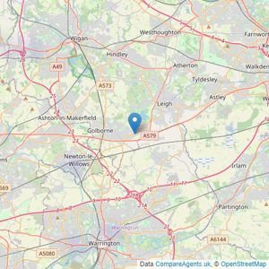 Hopwood Estate Agents - Lowton listings heatmap