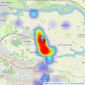 Horizon Estate Agents - Rochford listings heatmap