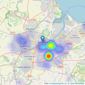 Horizon Sales & Lettings - Middlesbrough listings heatmap