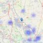 Hortons - Loughborough listings heatmap