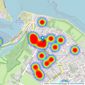 Hose Rhodes Dickson - Bembridge listings heatmap