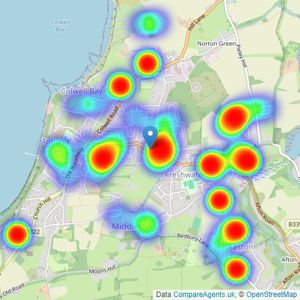 Hose Rhodes Dickson - Freshwater listings heatmap