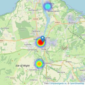 Hose Rhodes Dickson - New Homes - Newport listings heatmap