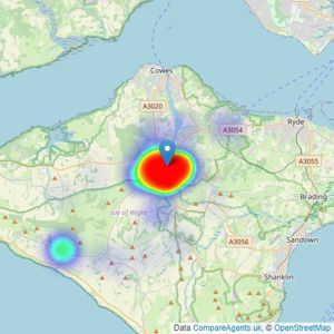 Hose Rhodes Dickson - Newport listings heatmap