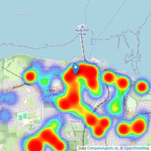 Hose Rhodes Dickson - Ryde listings heatmap