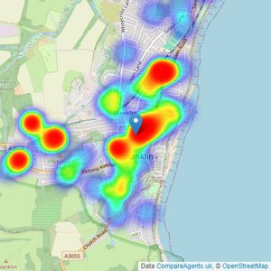 Hose Rhodes Dickson - Shanklin listings heatmap