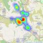 Hoskins Johnson - Pontypridd listings heatmap