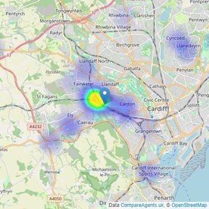 Hoskins Morgan - Cardiff listings heatmap