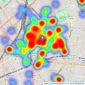 Hotblack Desiato - Highbury listings heatmap