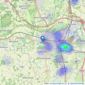 Hound & Porter - Reigate listings heatmap