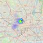 House Collective - London listings heatmap