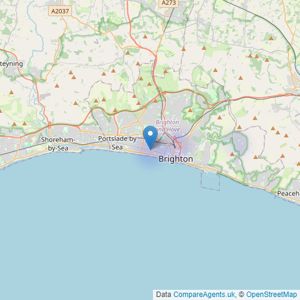 Houseen Lettings & Property Services - Hove listings heatmap