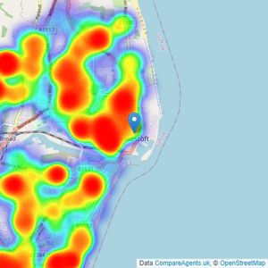 Howards - Lowestoft listings heatmap