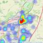 Howick & Brooker - Harlow listings heatmap