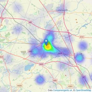 Howkins & Harrison LLP - Rugby listings heatmap