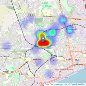 HPC - Hull listings heatmap