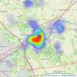 HS Estate Agents - Brentwood listings heatmap