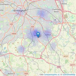 HS Homes of Solihull - Solihull listings heatmap