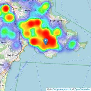 HS Owen - Torquay listings heatmap