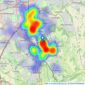 Hubbard Torlot - Sanderstead listings heatmap