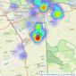 Hudson Homes Estate Agents Ltd - Yaxley listings heatmap