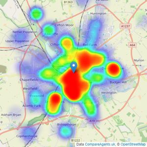 Hudson Moody - Micklegate listings heatmap