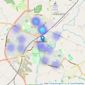 Hughes and Hughes Estate Agents - Chippenham listings heatmap