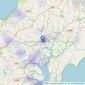 Humberts - covering Cornwall listings heatmap