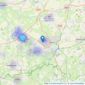 Humberts Yeovil - Yeovil listings heatmap