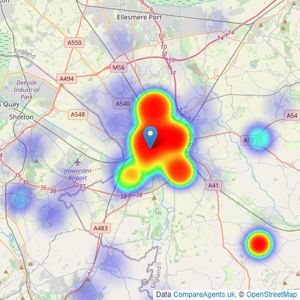 Humphreys of Chester Limited - Chester listings heatmap