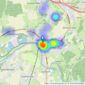 Hunt & Nash - Bourne End listings heatmap