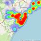 Hunt Frame - Eastbourne listings heatmap