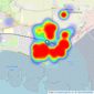 Hunt Roche - Shoeburyness listings heatmap