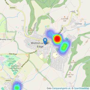 Hunter French - Wotton-under-Edge listings heatmap